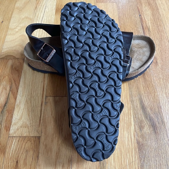 Birkenstock Milano Soft Footbed Smooth Leather Amalfi Testa Di Moro Sz 10 - Picture 5 of 12